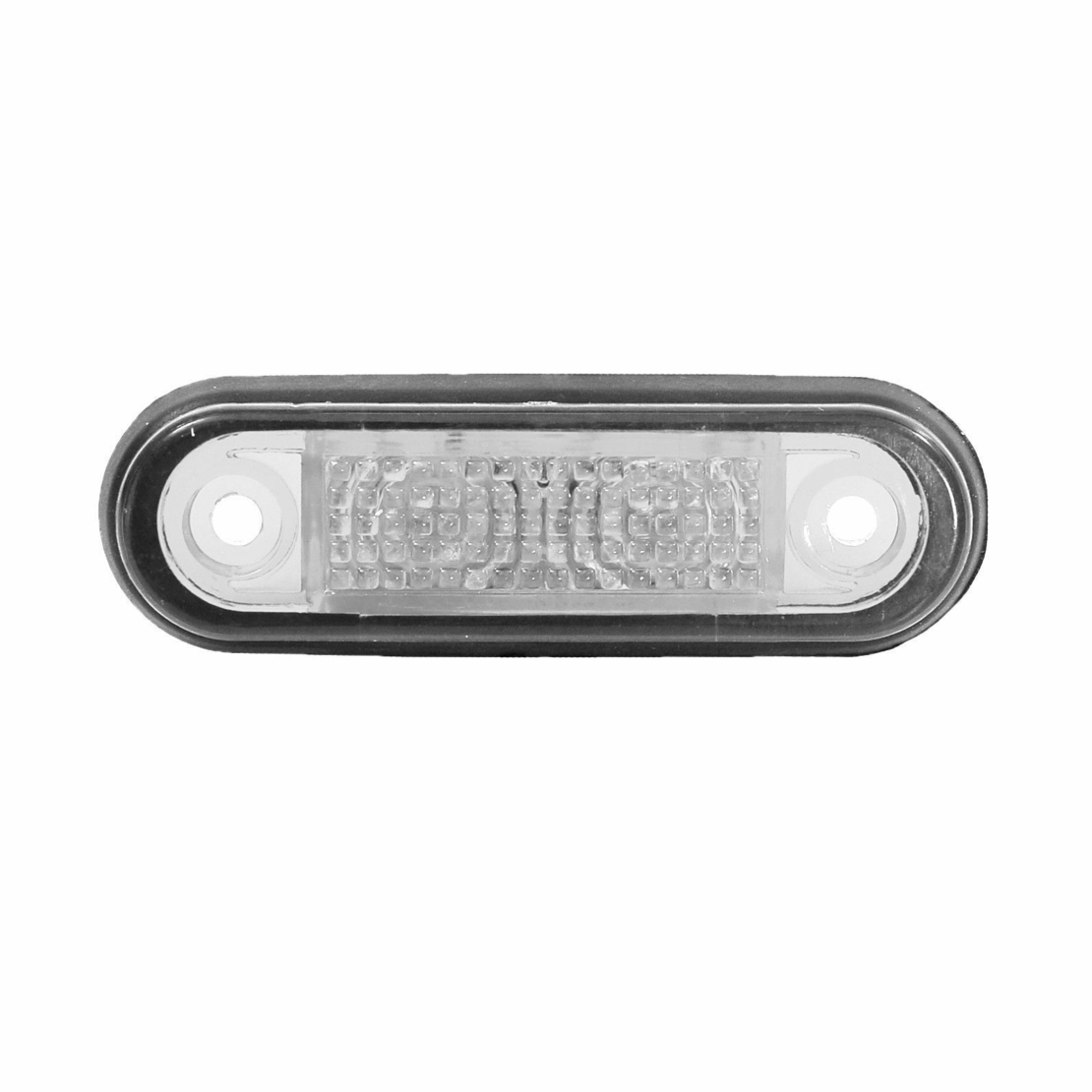 Бял LED Лед диоден преден маркер токос габарит за бус платформа камион ремарке автобус 75 мм х 22 мм 24V