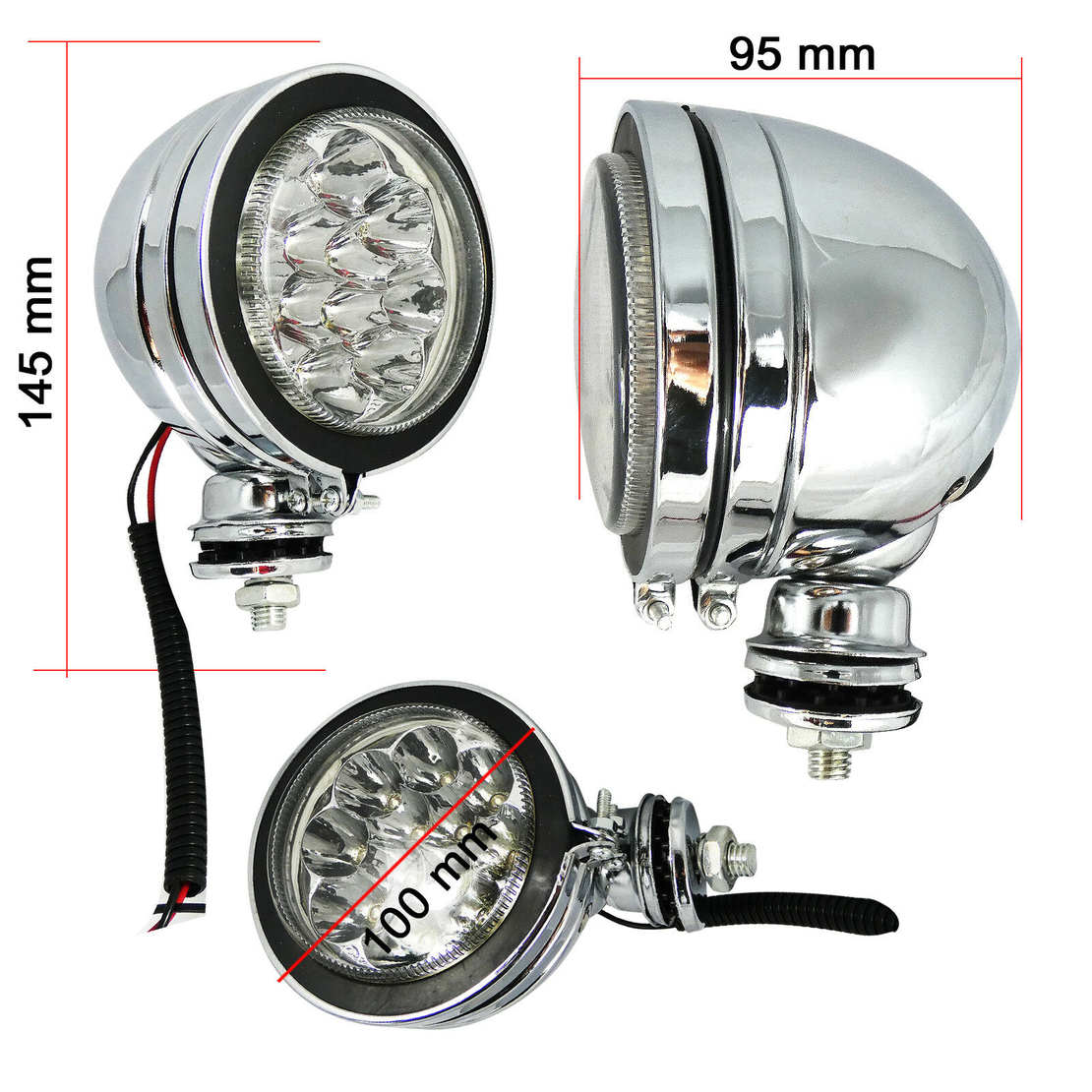 1 брой Led Лed Диоден Фар Прожектор Халоген 4 инча 10cm 12V