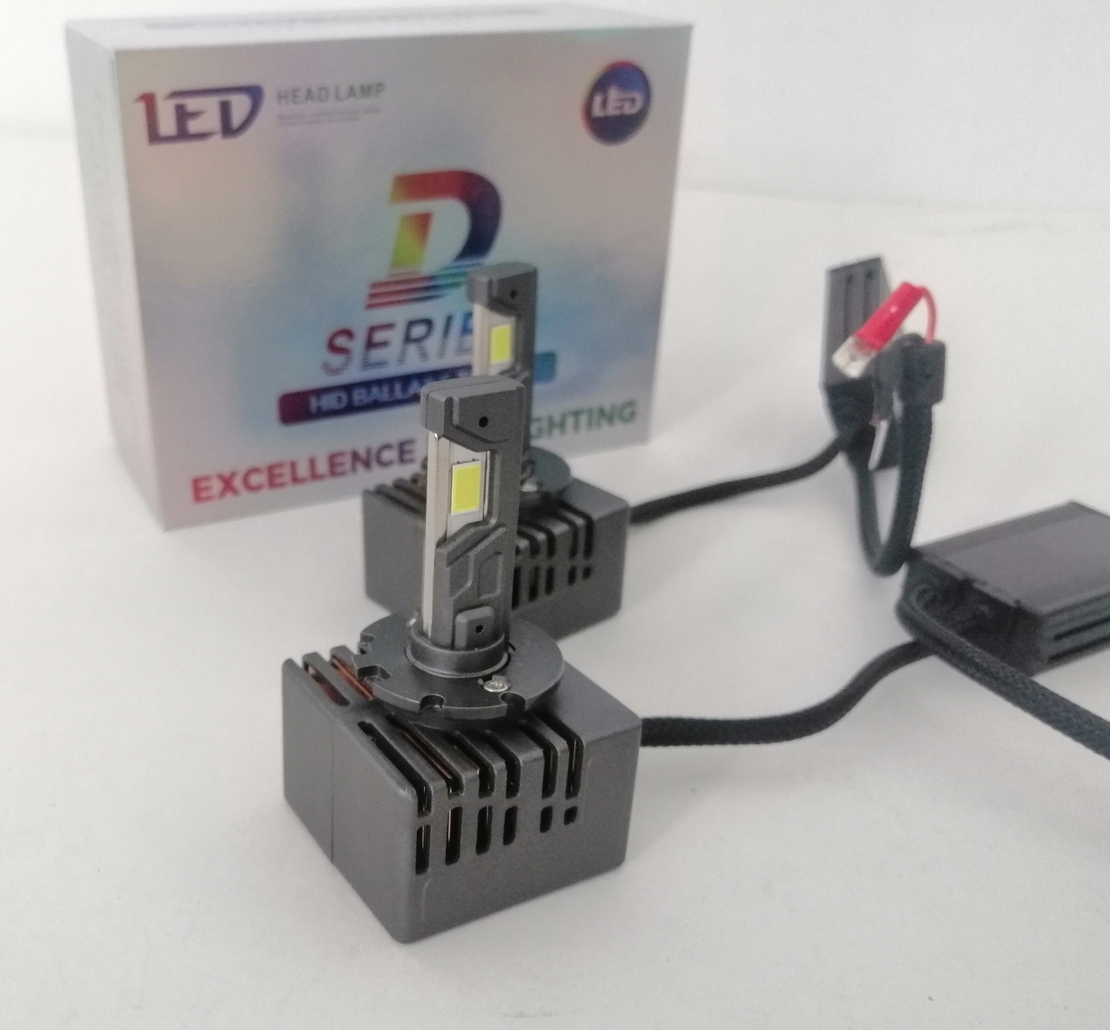 LED крушки ксенон директна замяна без баласт 12V, D1R, D1S, D2R, D2S, D3R, D3S, D4R, D4S, кутия 2бр.