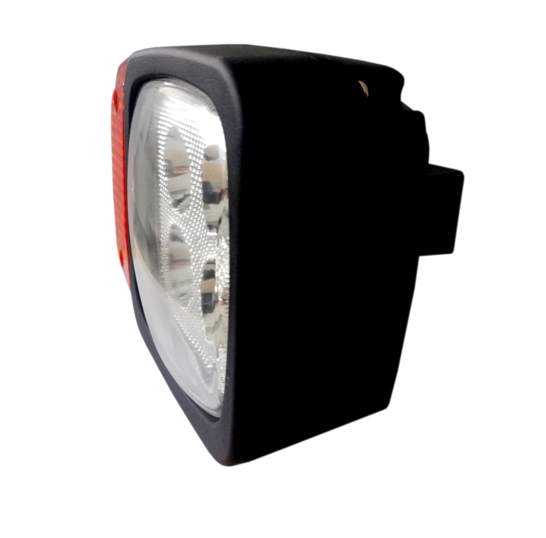 Десен LED Фар с Мигач, Подходящ за Трактор, Комбайн, Багер, Снегорин и др - 4 диода, 12W, 1000lm