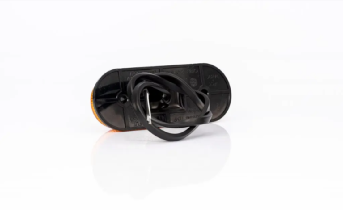 LED ЛЕД Светодиоден Водоустойчив Оранжев Жълт Габарит Маркер Токос Fristom 12 - 24V за камион бус ван пикап ремарке каравана платформа и др. 120mm x 46mm x 18mm