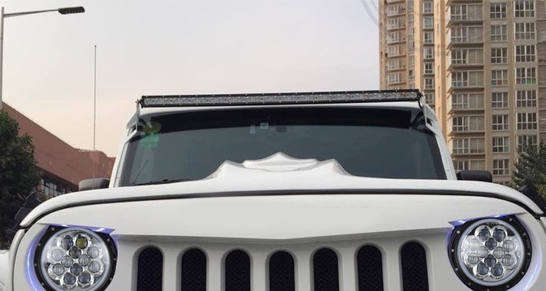 97см 108W Едноредов Мощен Диоден LED Лед Бар Ултра Тънък Халоген Лампа Прожектор 12V 24V за Автомобил АТВ Джип 4х4 Offroad Камион и др.