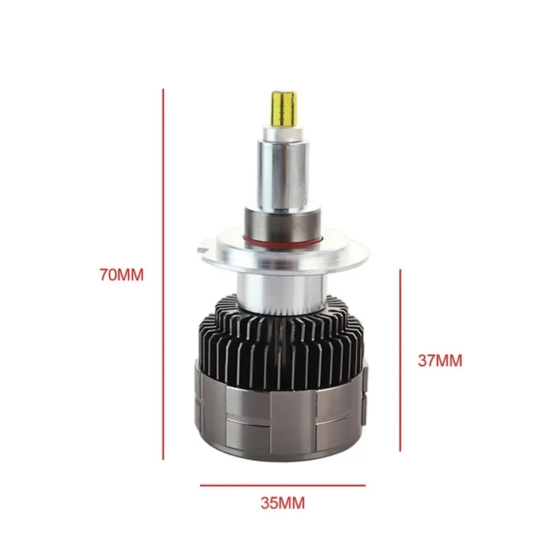 Комплект 3D CSP LED ЛЕД диодни крушки H7 Х7 12V 100W 20000lm за фарове Canbus без грешки 360° градуса
