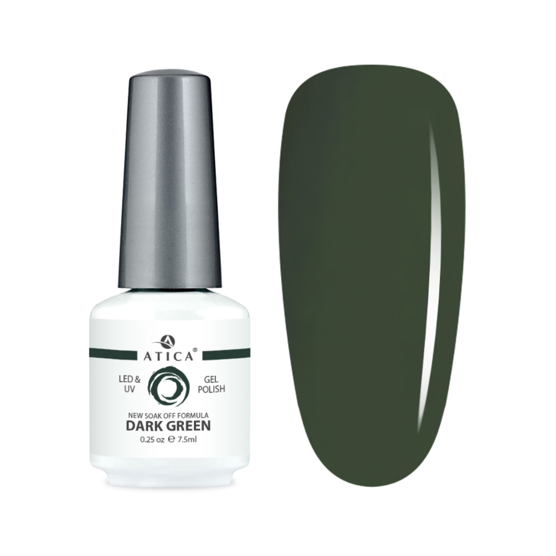 Gel polish Dark green 135 7.5 ml