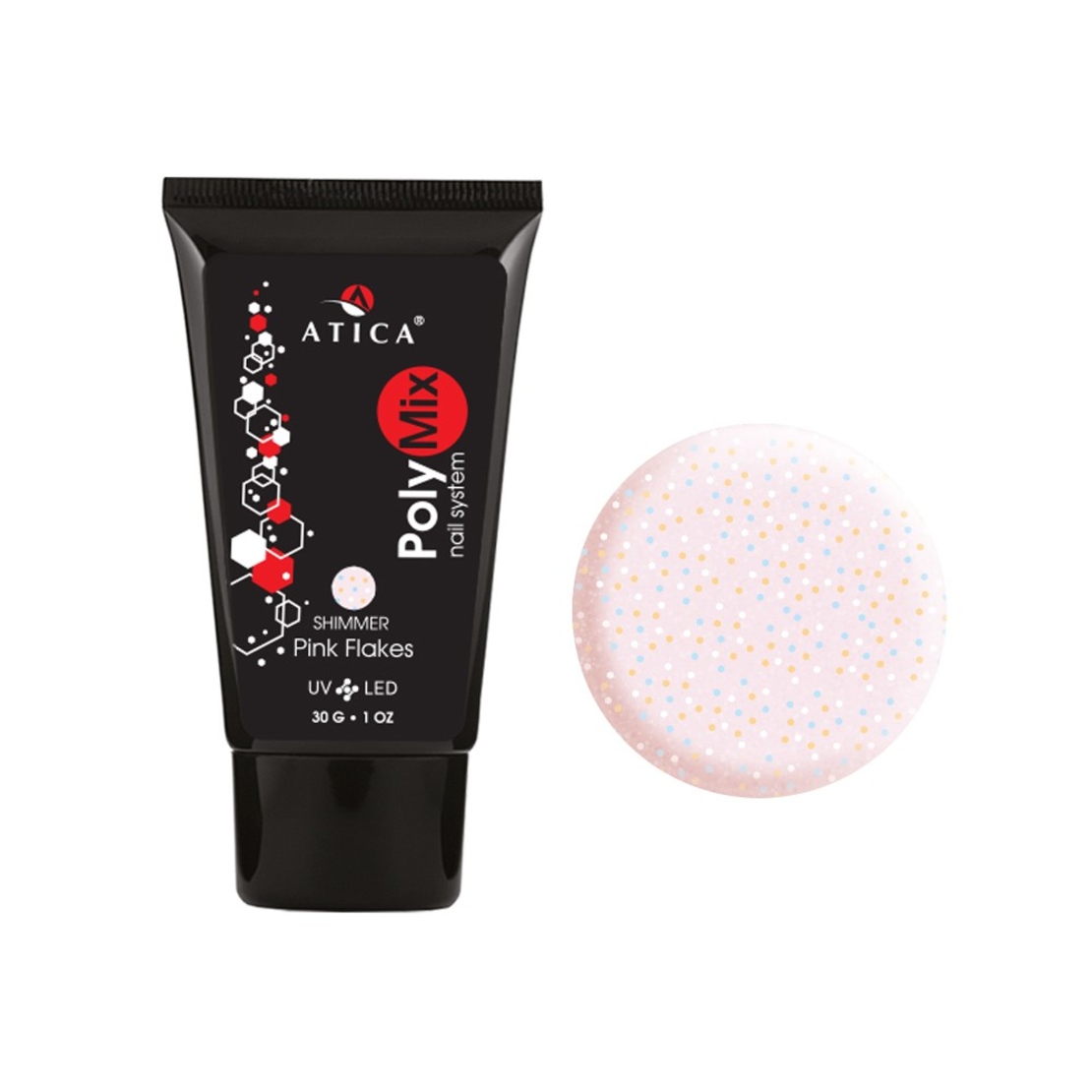 PolyMix polygel Pink flakes 30 ml