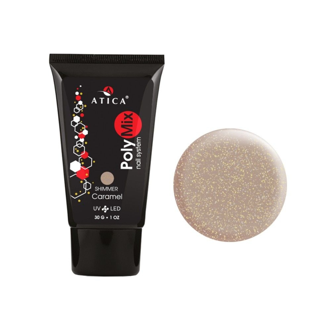 PolyMix polygel Caramel shimmer 30 ml