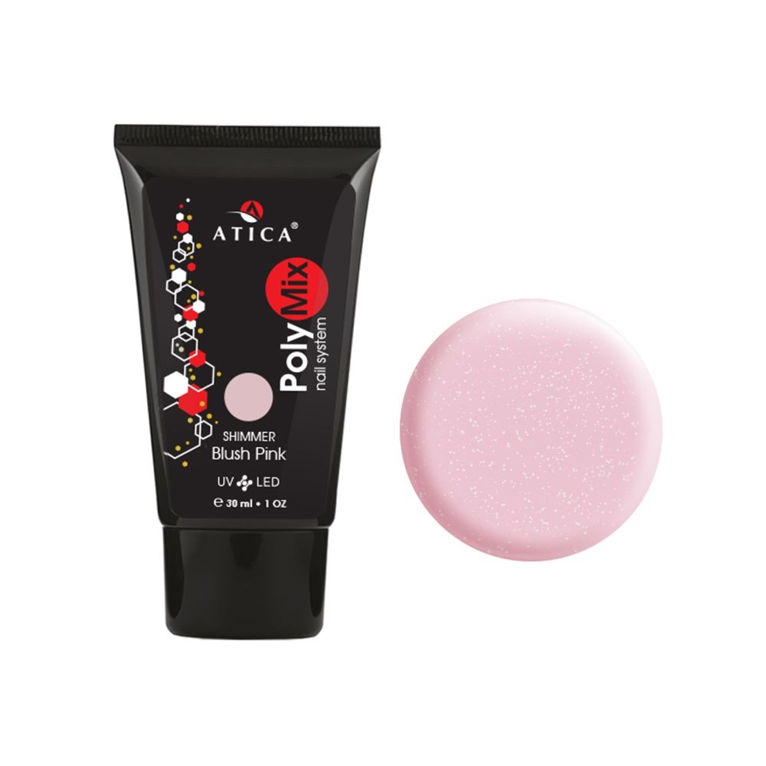 PolyMix polygel Blush pink shimmer 30 ml