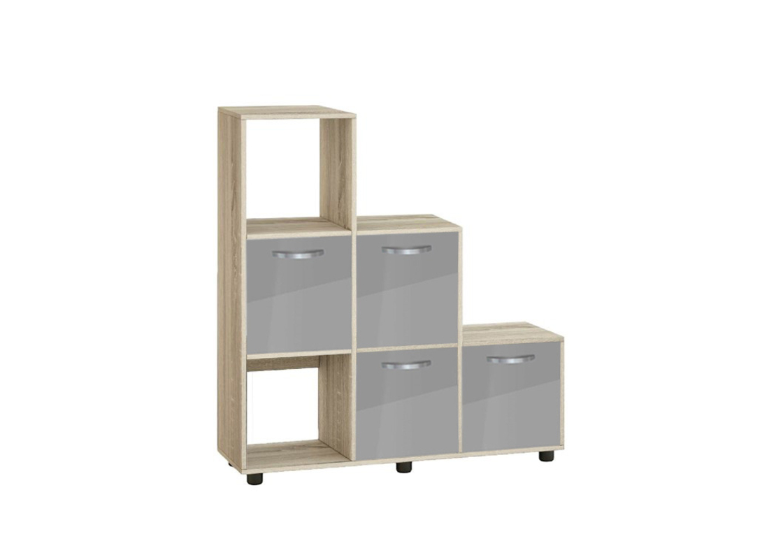 Етажерка Кубо 6 с четири врати постформинг