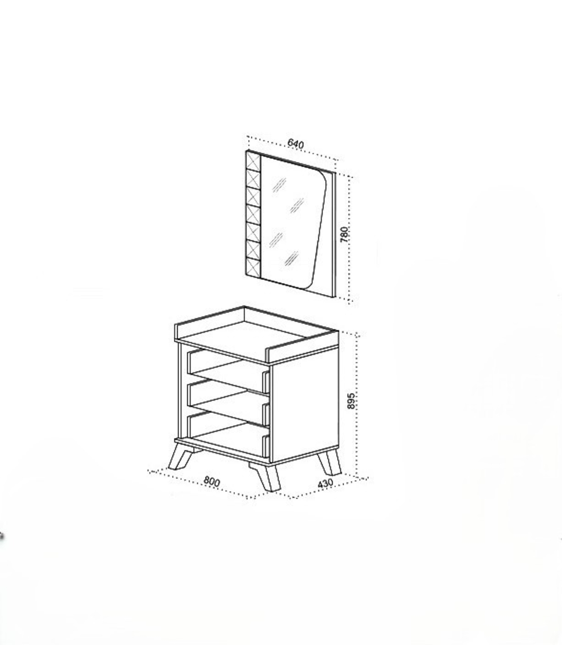Скрин с огледало Кафе
