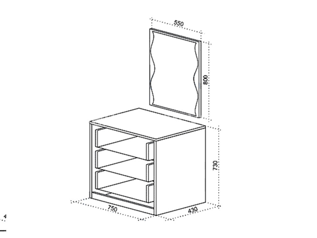 Скрин с огледало Амор