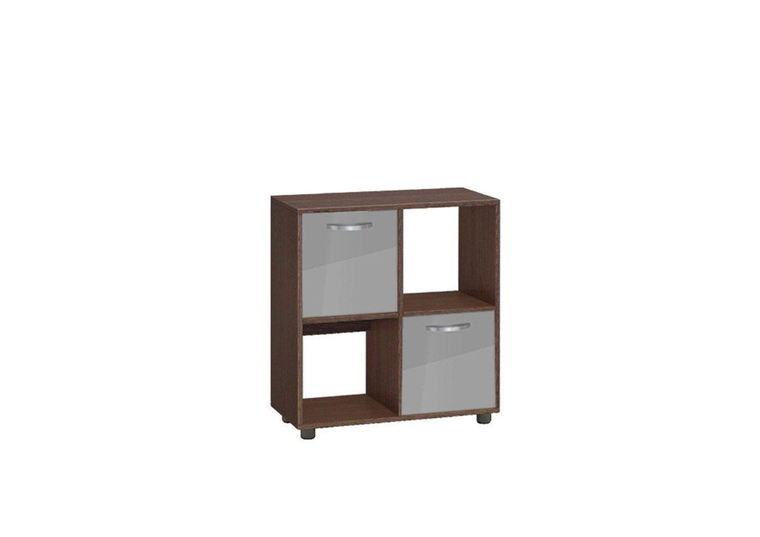 Етажерка Кубо 4 с две врати постформинг