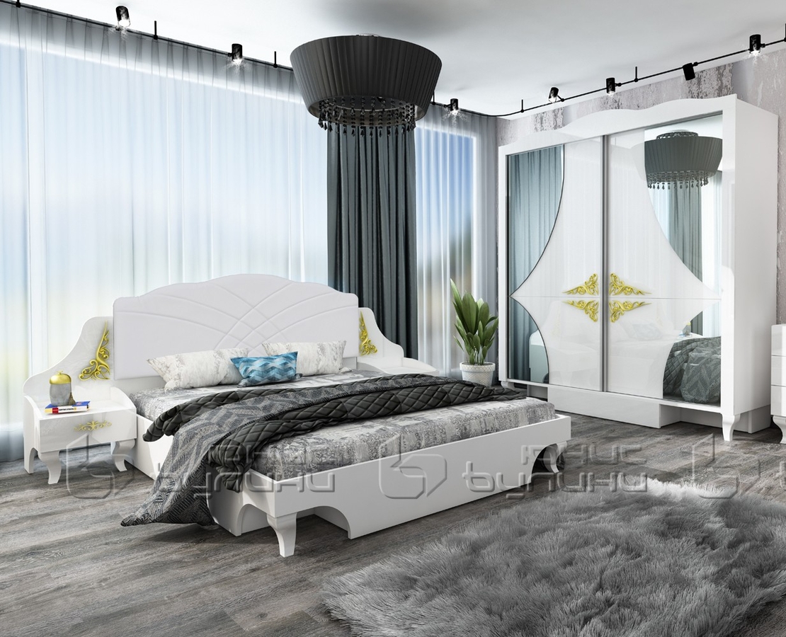 Спален комплект Белисима/ златни орнаменти