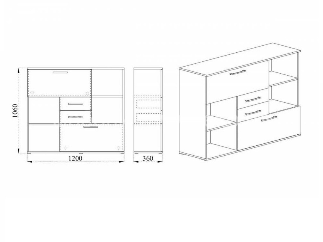 Офис шкаф Модул 51
