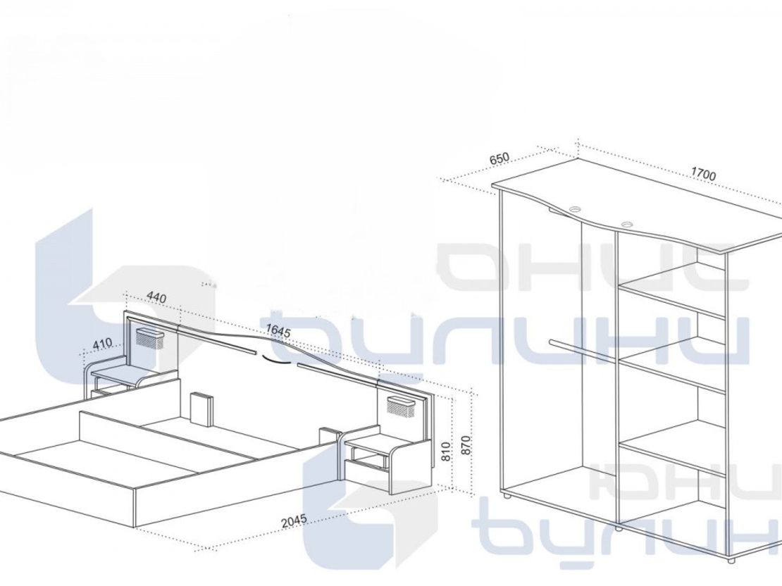 Спален комплект Оскар