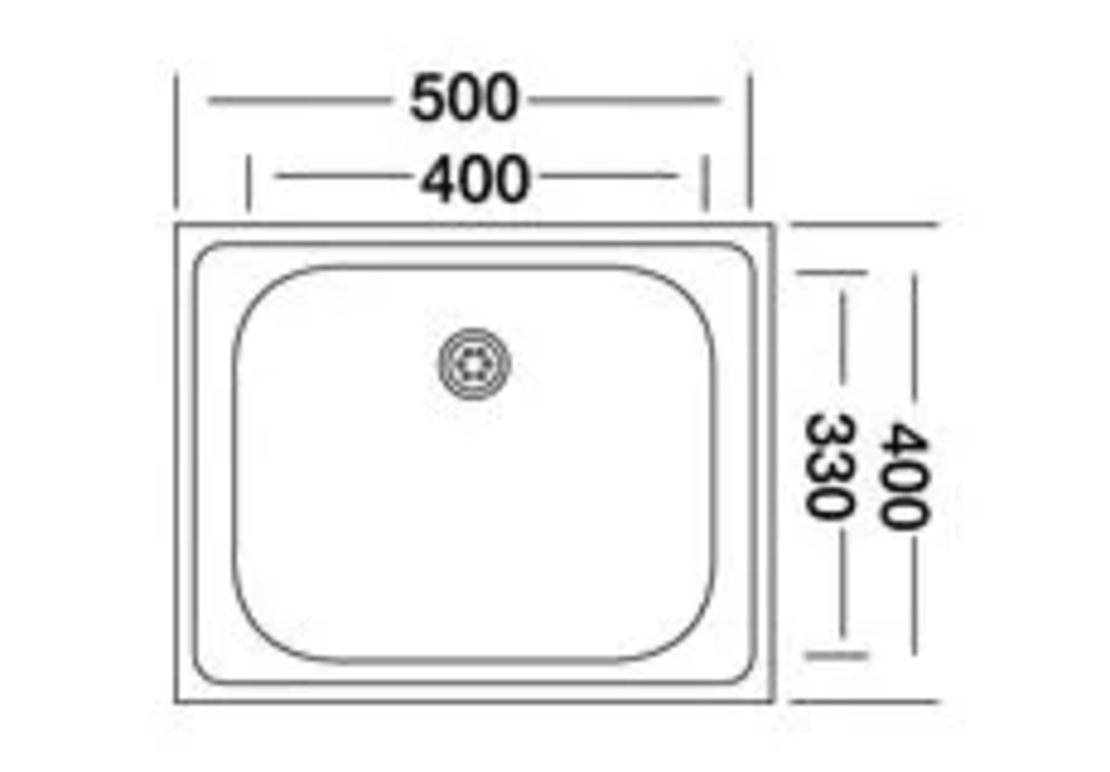 Иноксова мивка  50/ 40 см