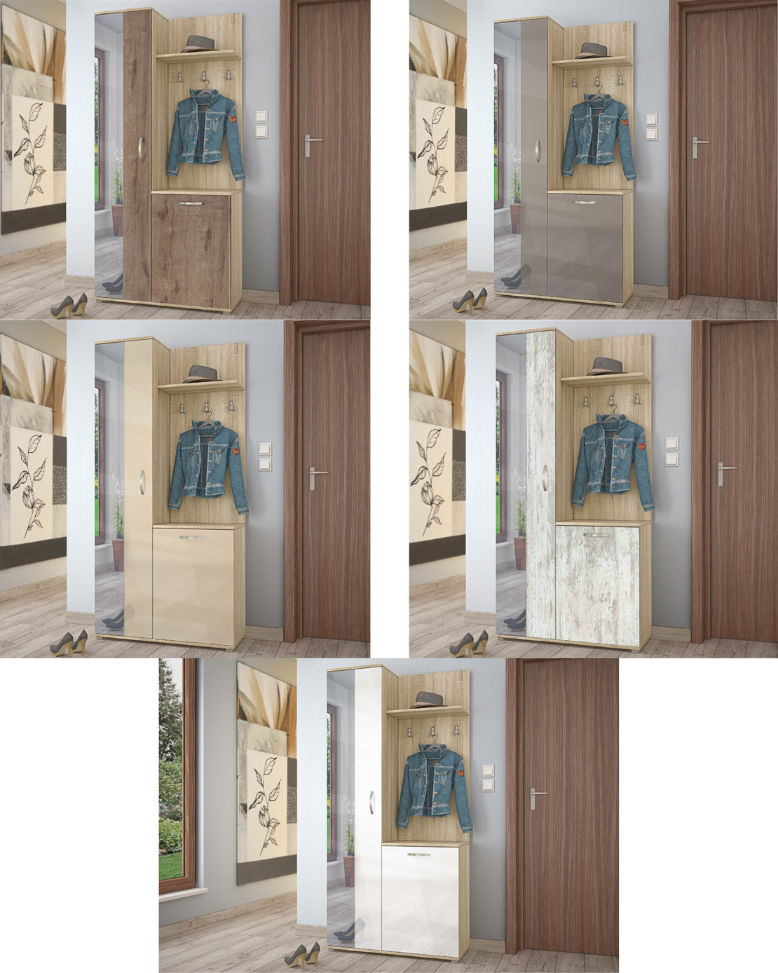 Портманто Нексо в пет цветови комбинации