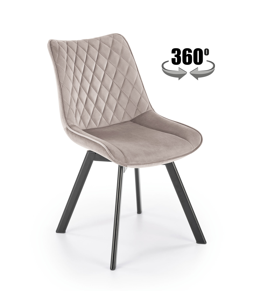 Трапезен стол K520 бежов