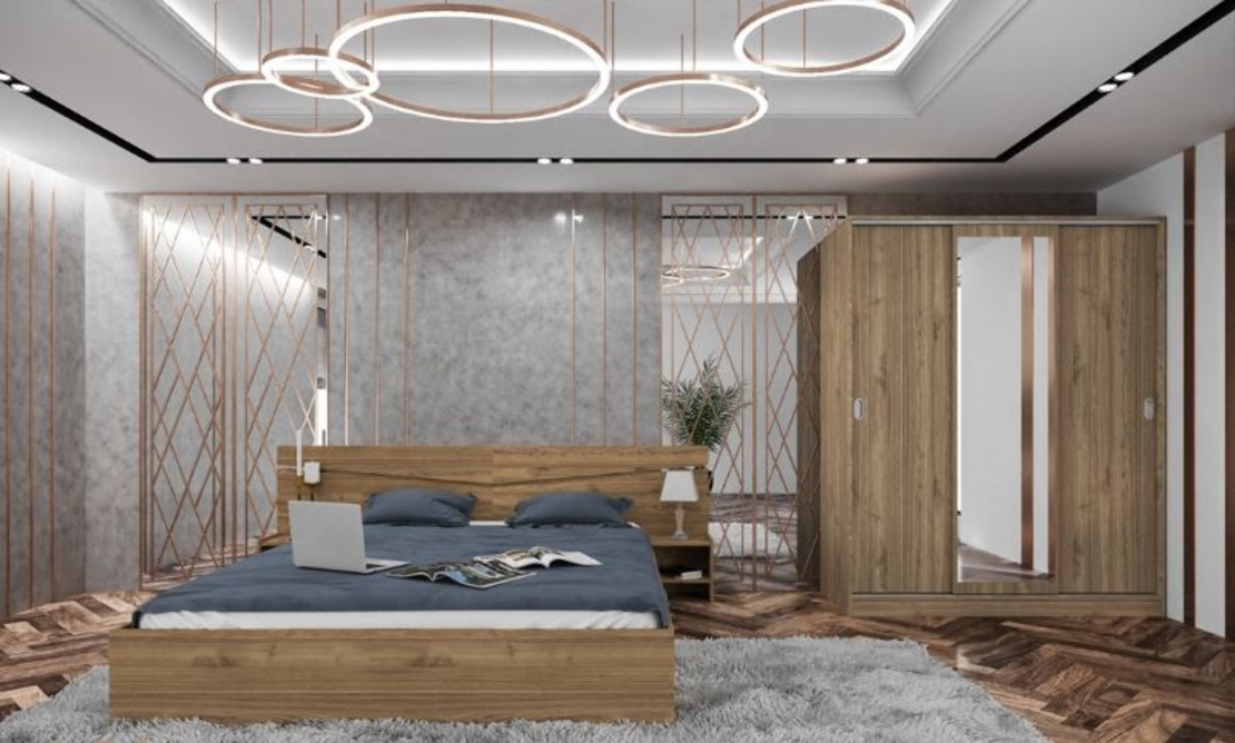 Спален комплект Сити 7074 в пет цветови комбинации