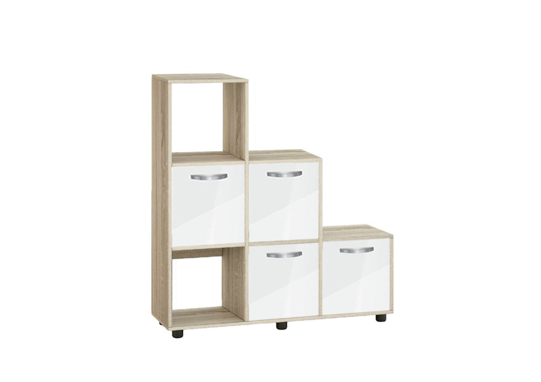 Етажерка Кубо 6 с четири врати постформинг