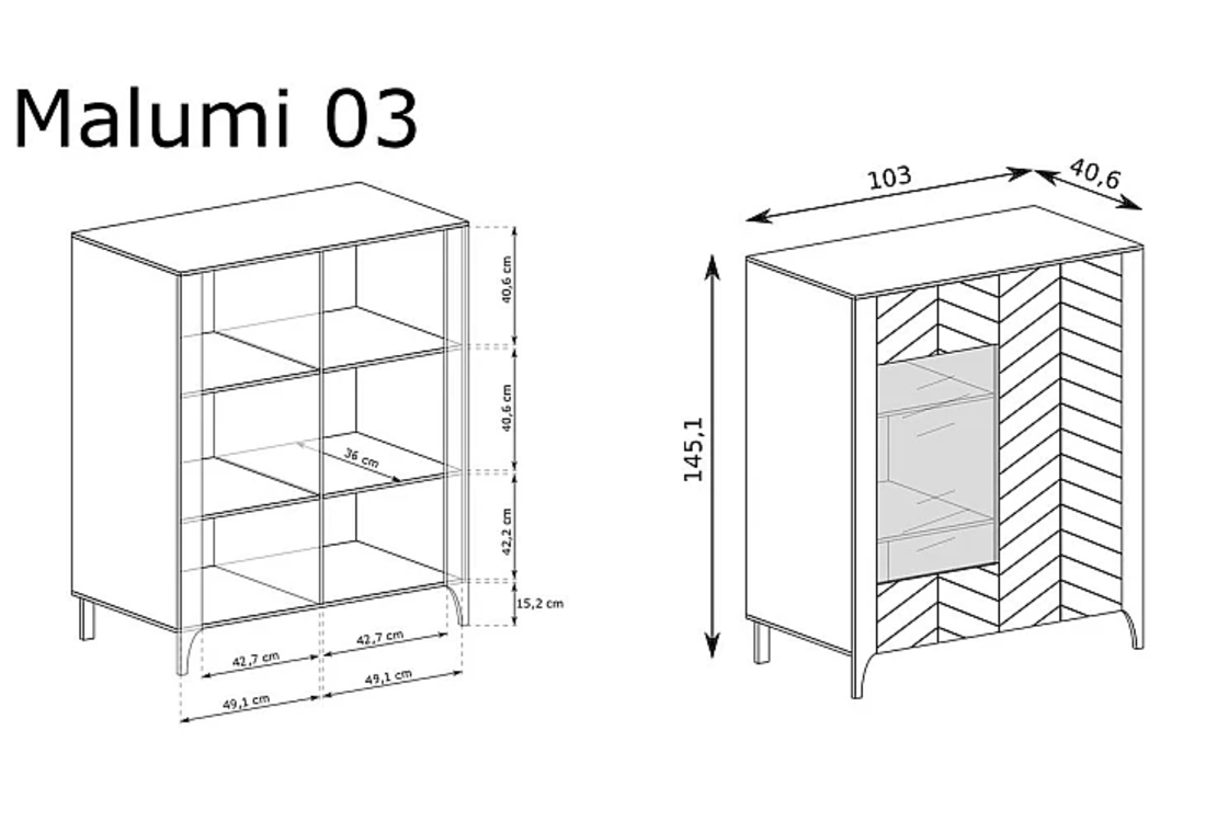 Витрина MM- 3 с LED осветление