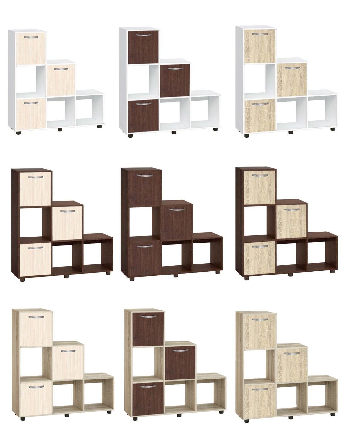 Етажерка Кубо 6 с три врати