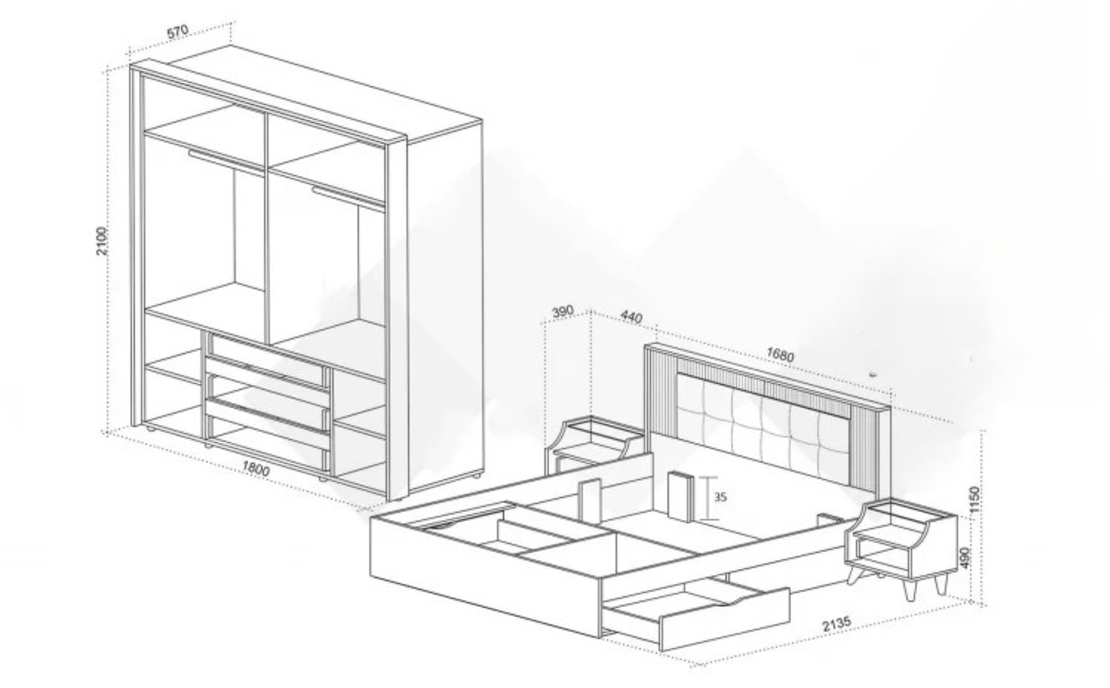 Спален комплект Кинг