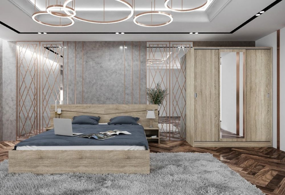 Спален комплект Сити 7074 в пет цветови комбинации