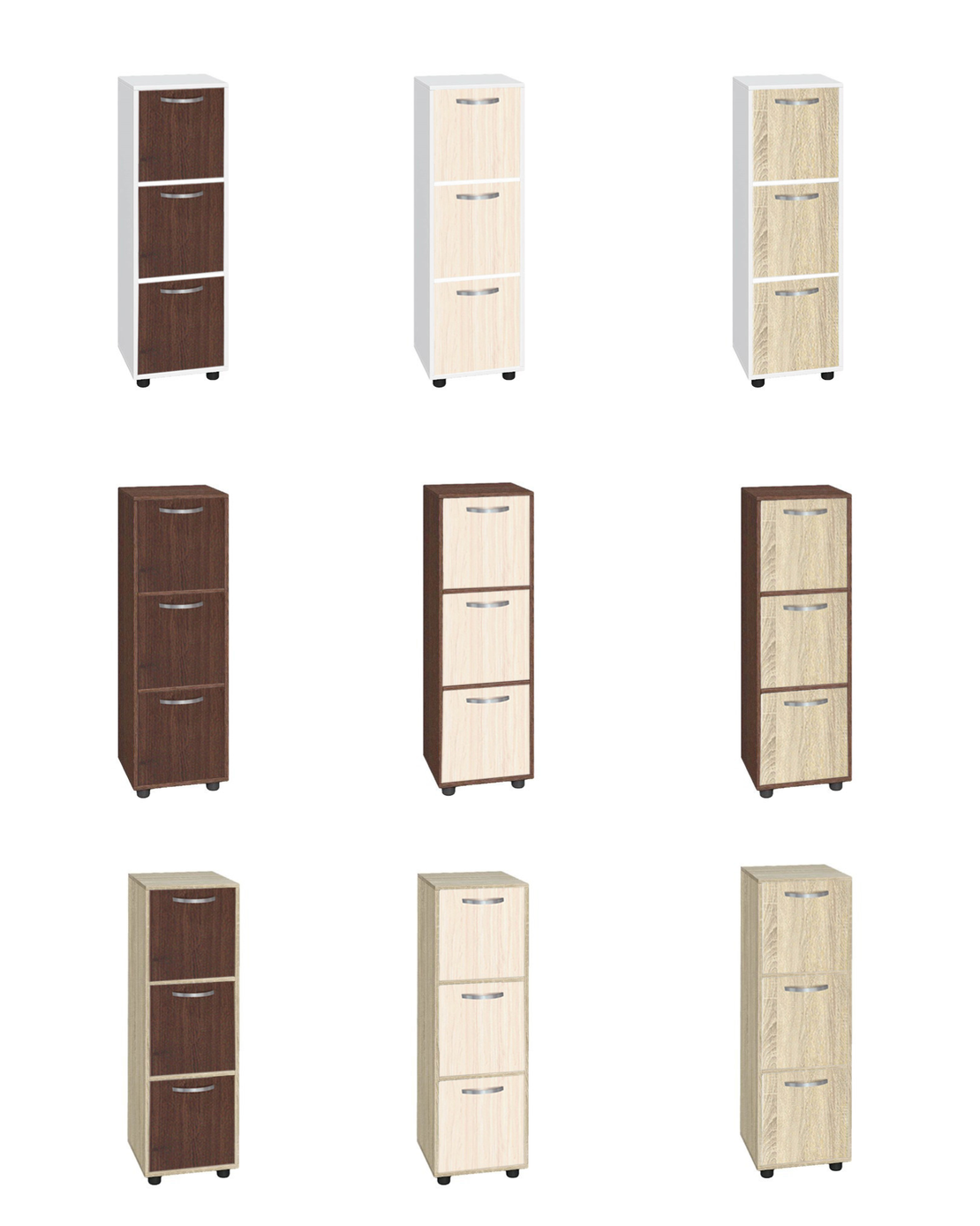 Етажерка Кубо 3 с три врати