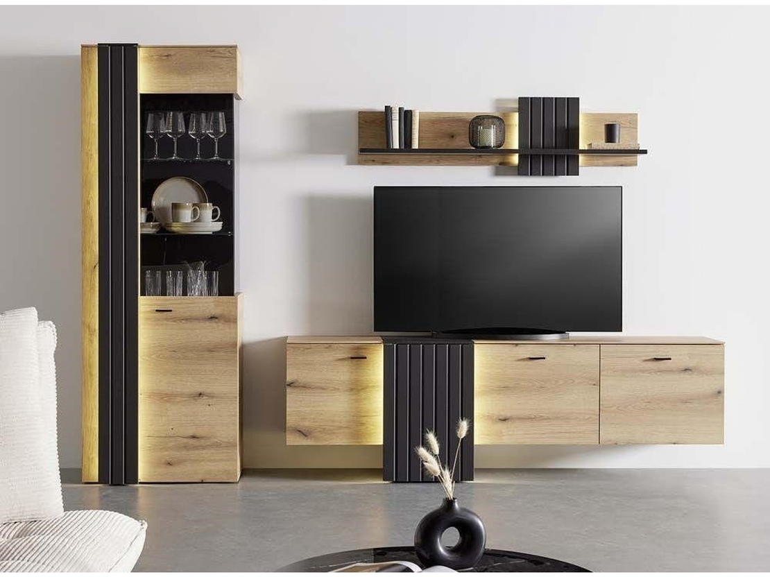ТВ шкаф SNNF01 с LED осветление