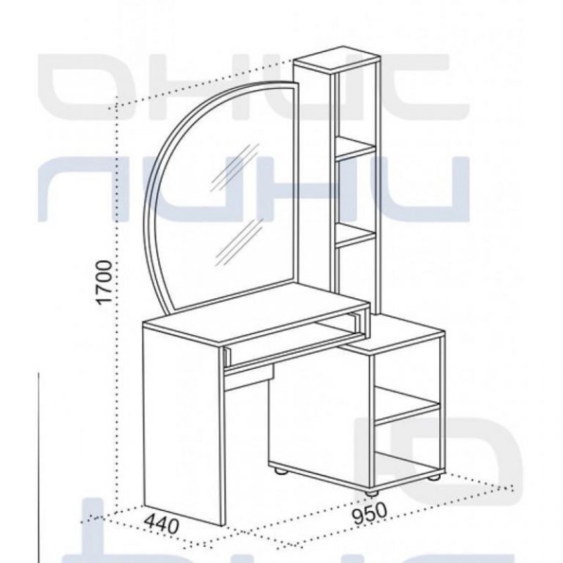 Тоалетка Комфорт