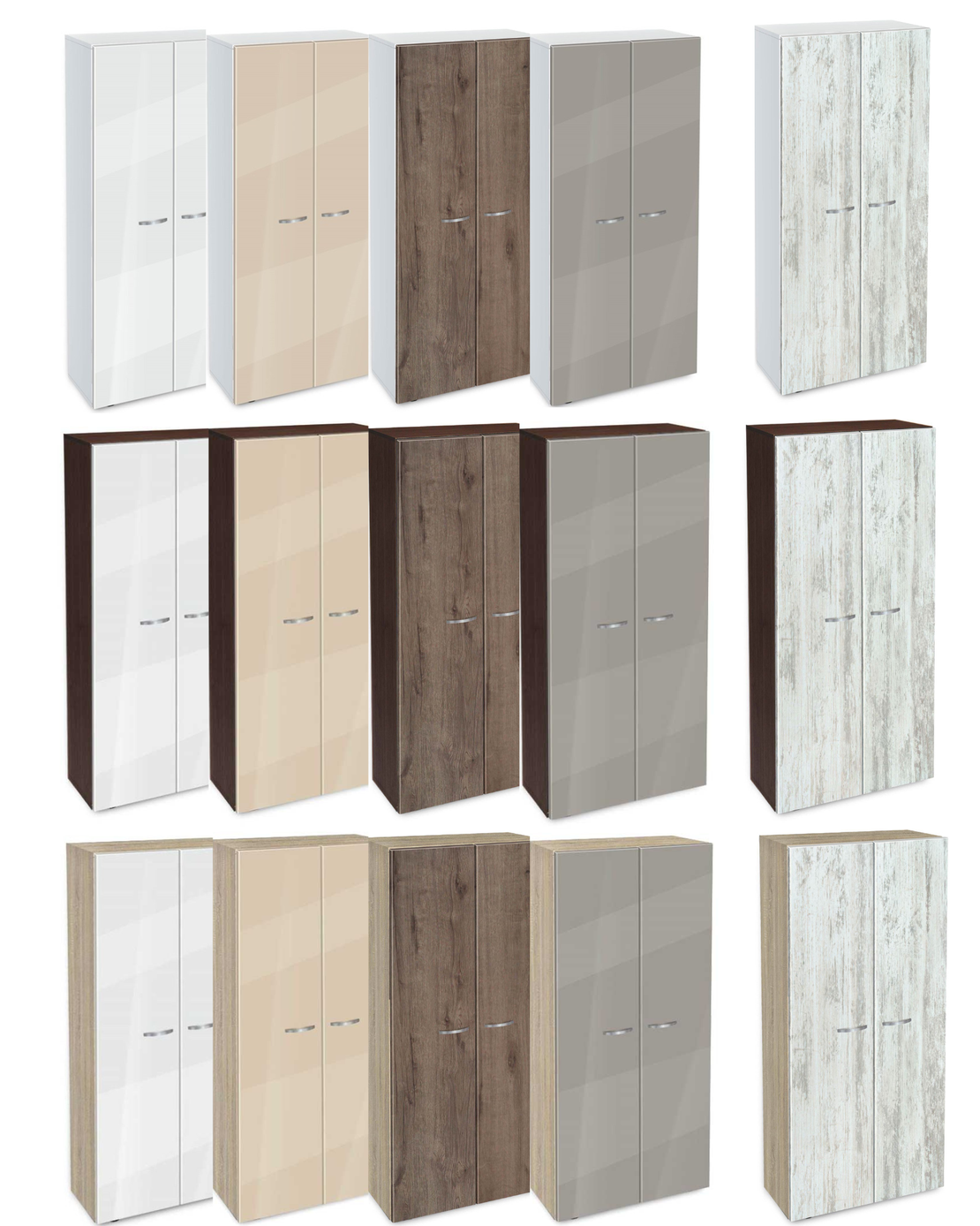 Етажерка Ава 5 с цели врати постформинг