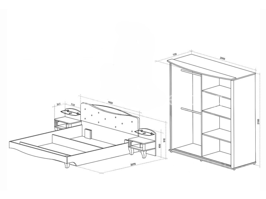 Спален комплект Ориент