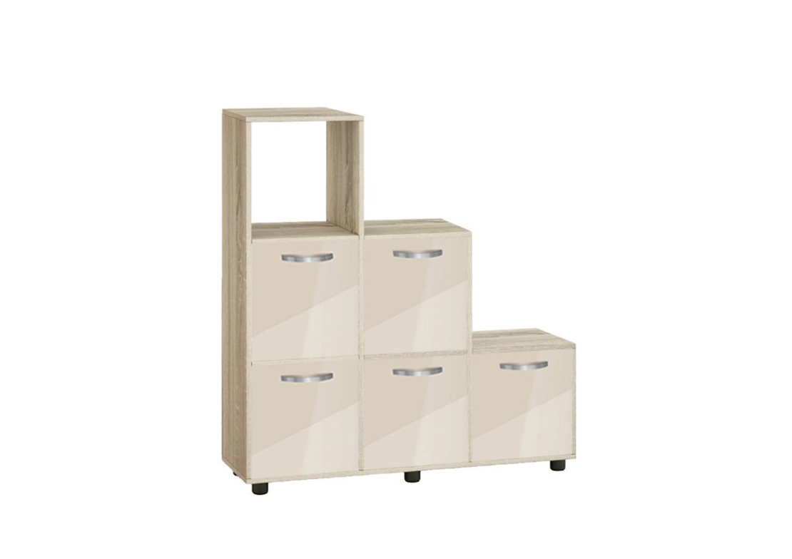 Етажерка Кубо 6 с пет врати постформинг