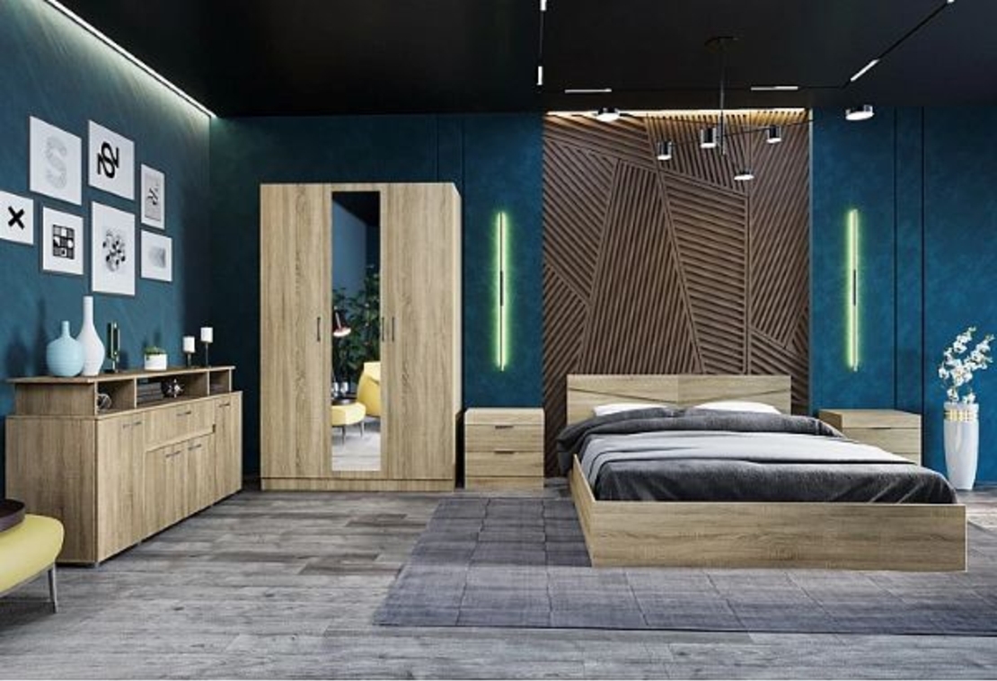 Спален комплект Сити 7073 в пет цветови комбинации