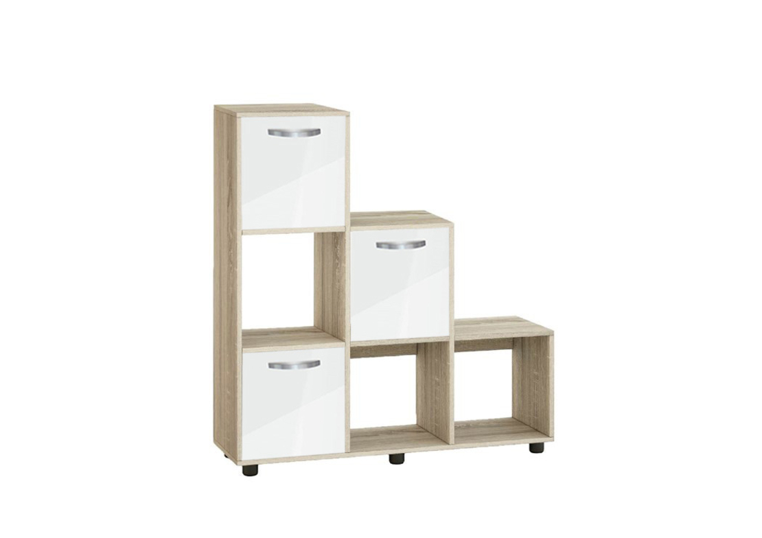 Етажерка Кубо 6 с три врати постформинг