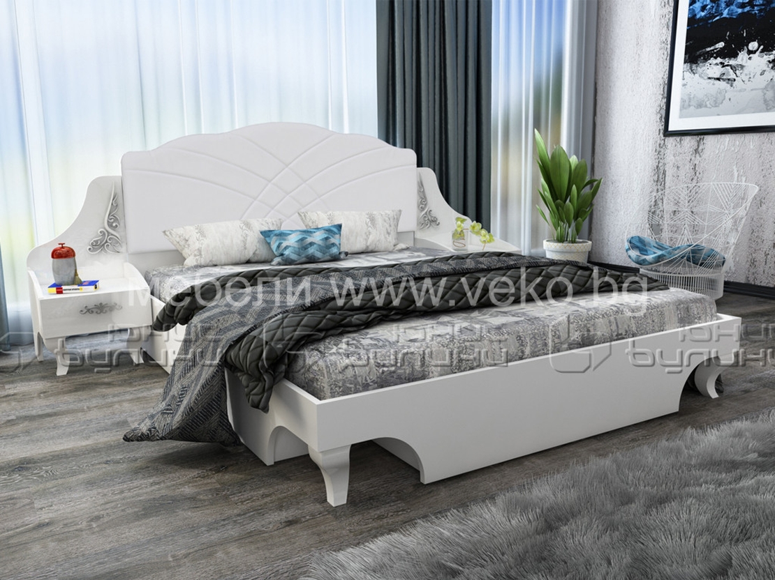 Спалня Белисима/ бели орнаменти