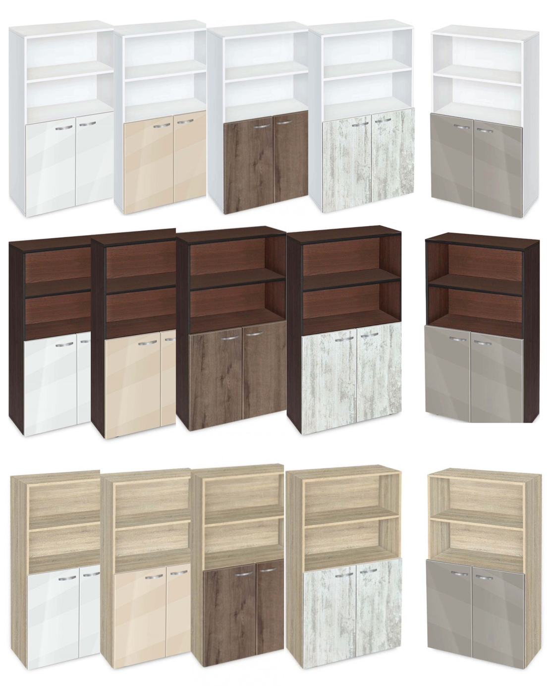 Етажерка Ава 4 с две врати постформинг