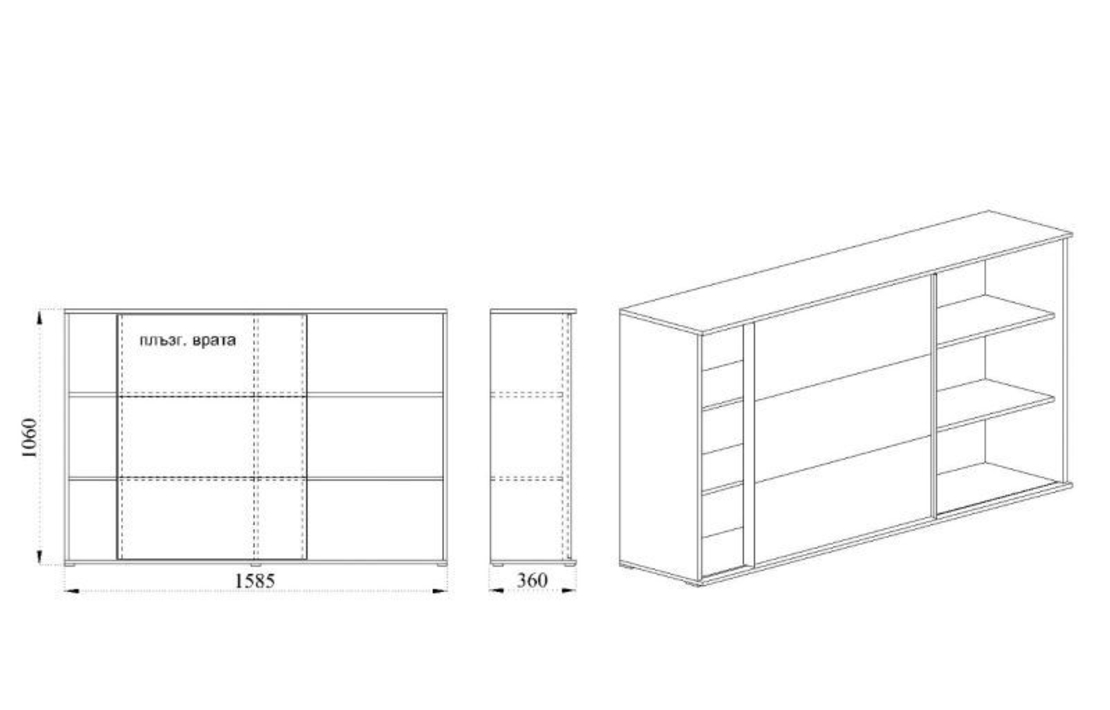 Офис шкаф Модул 53