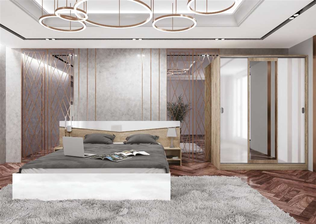 Спален комплект Сити 7074 в пет цветови комбинации