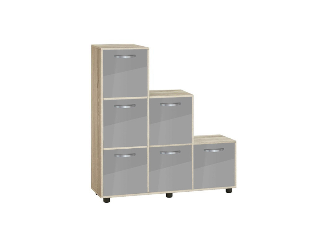 Етажерка Кубо 6 с шест врати постформинг