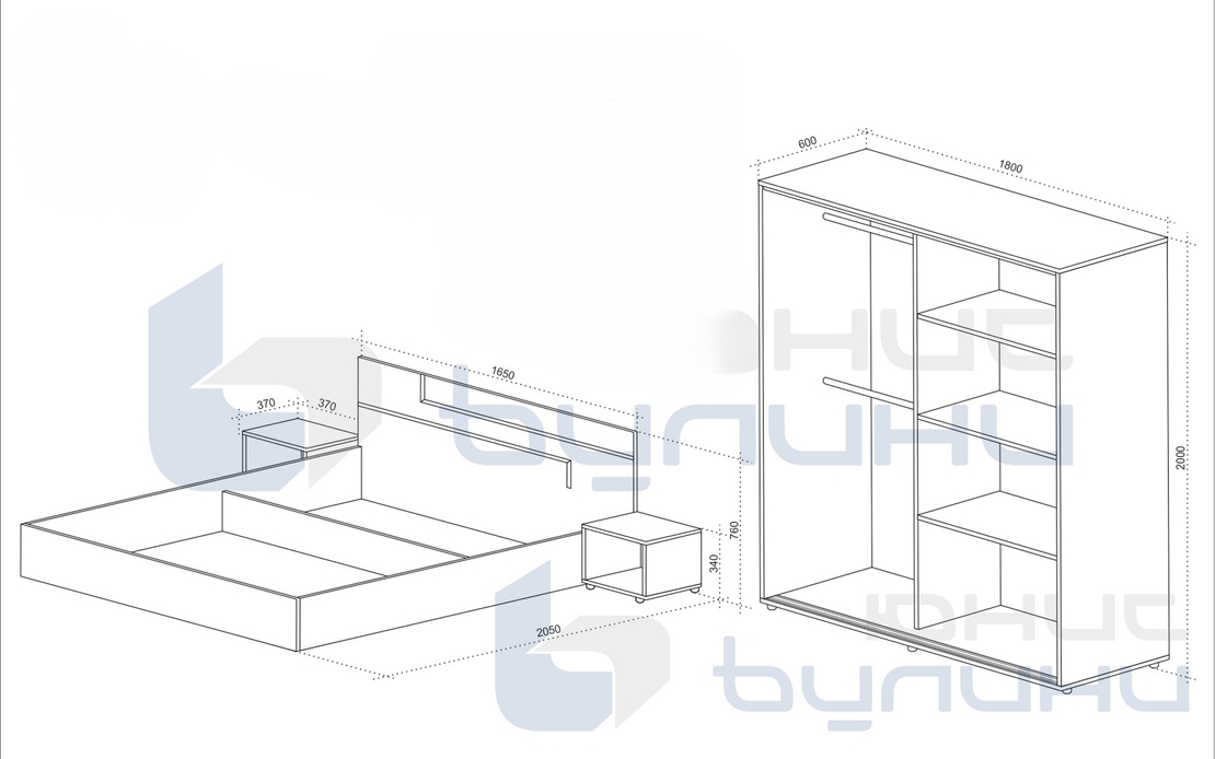 Спален комплект Торино