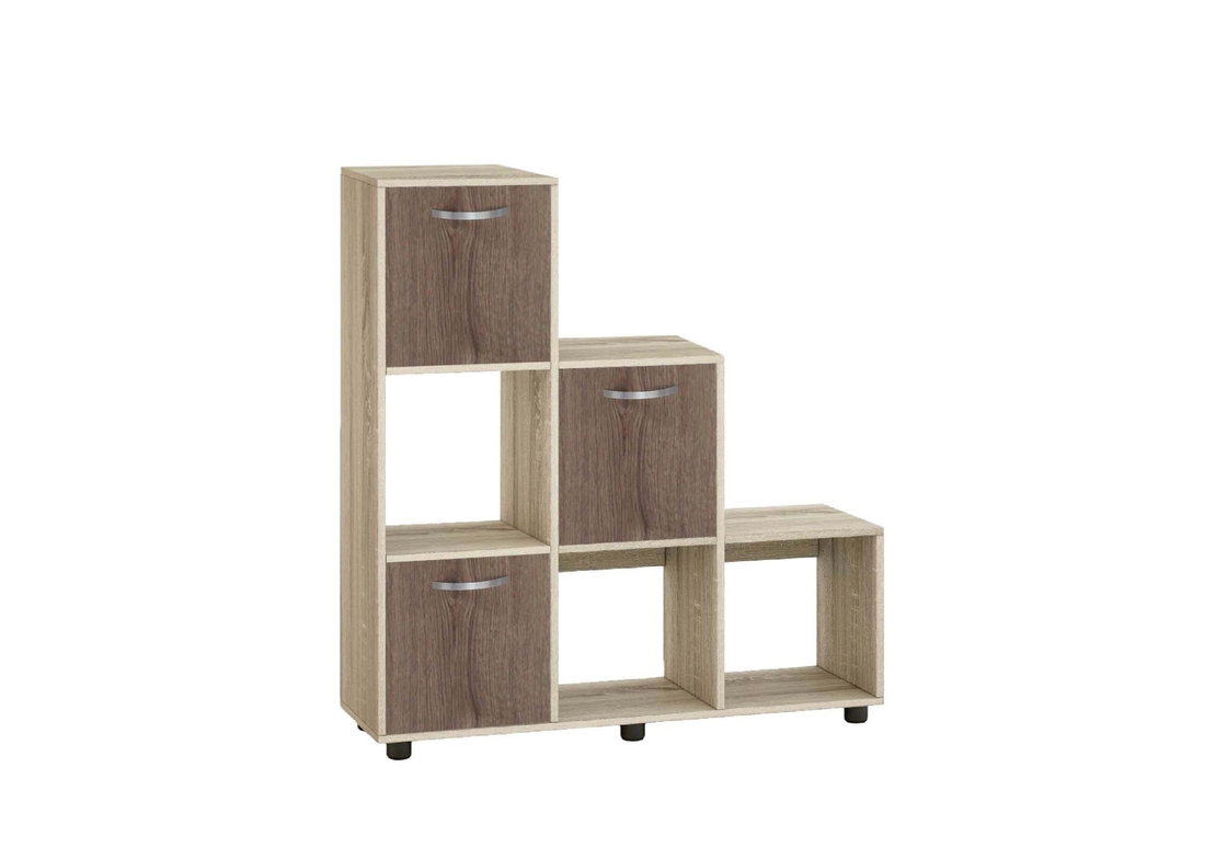Етажерка Кубо 6 с три врати постформинг