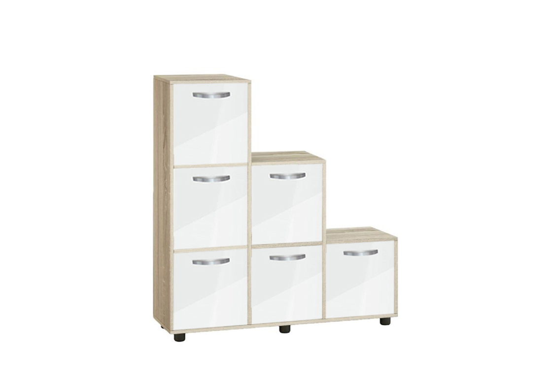 Етажерка Кубо 6 с шест врати постформинг