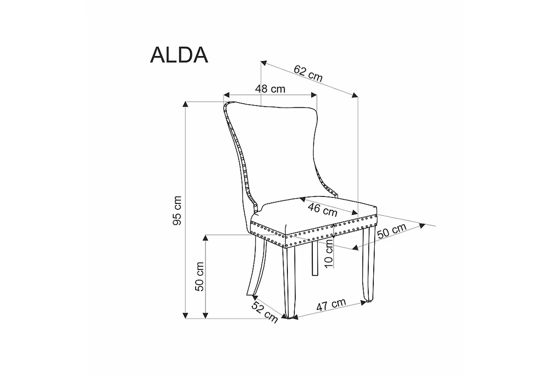 Трапезен стол Alda бежов