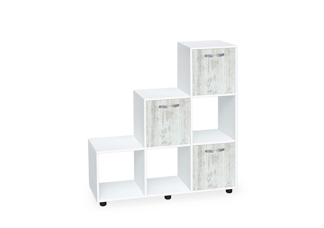 Етажерка Кубо 6 с три врати постформинг