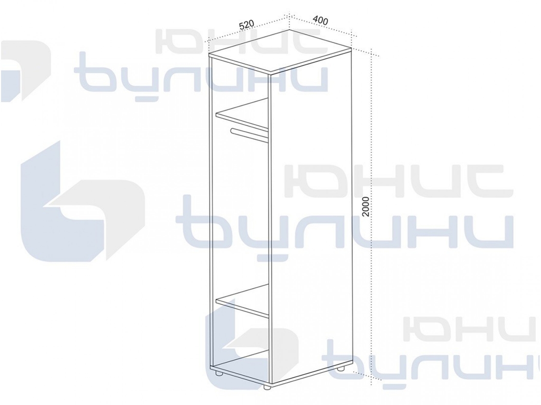 Еднокрил гардероб Сахара