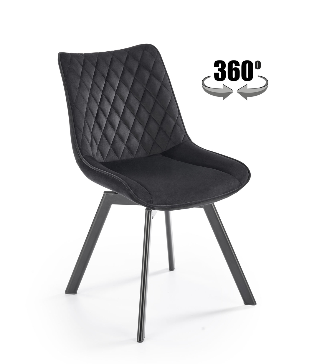 Трапезен стол K520 черно