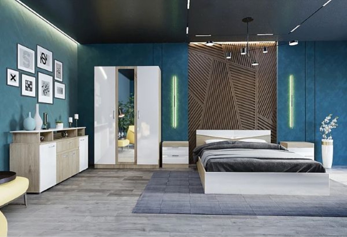 Спален комплект Сити 7073 в пет цветови комбинации