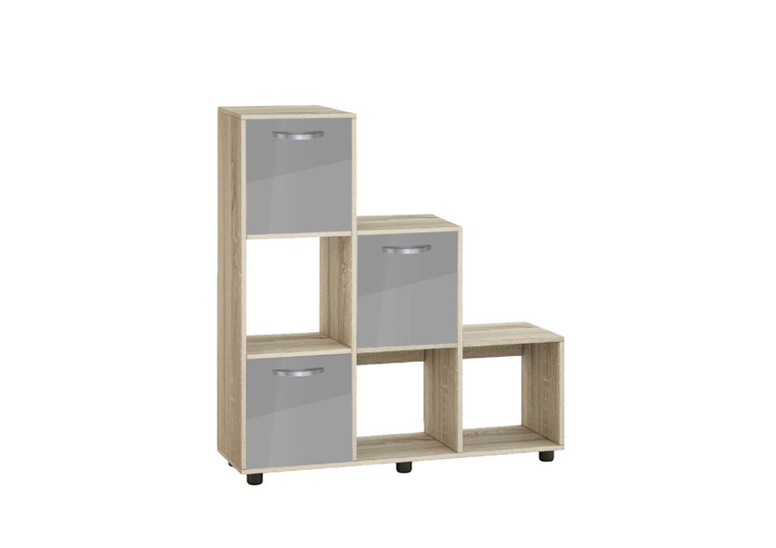 Етажерка Кубо 6 с три врати постформинг