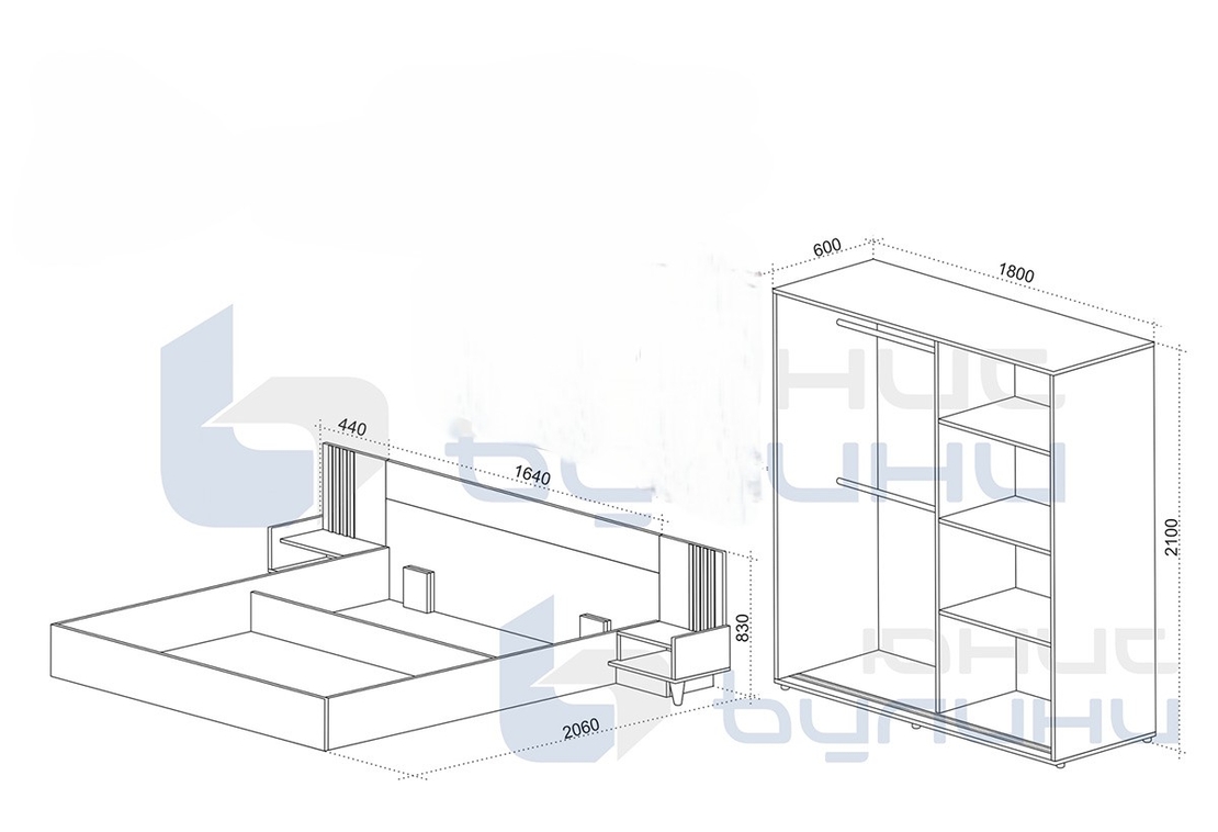 Спален комплект Фюжън